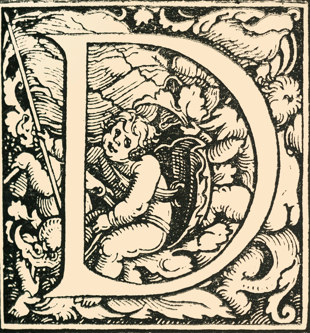D - Un alfabeto di Hans Weiditz, c. 1520-1521, 1908 da Hans Weiditz