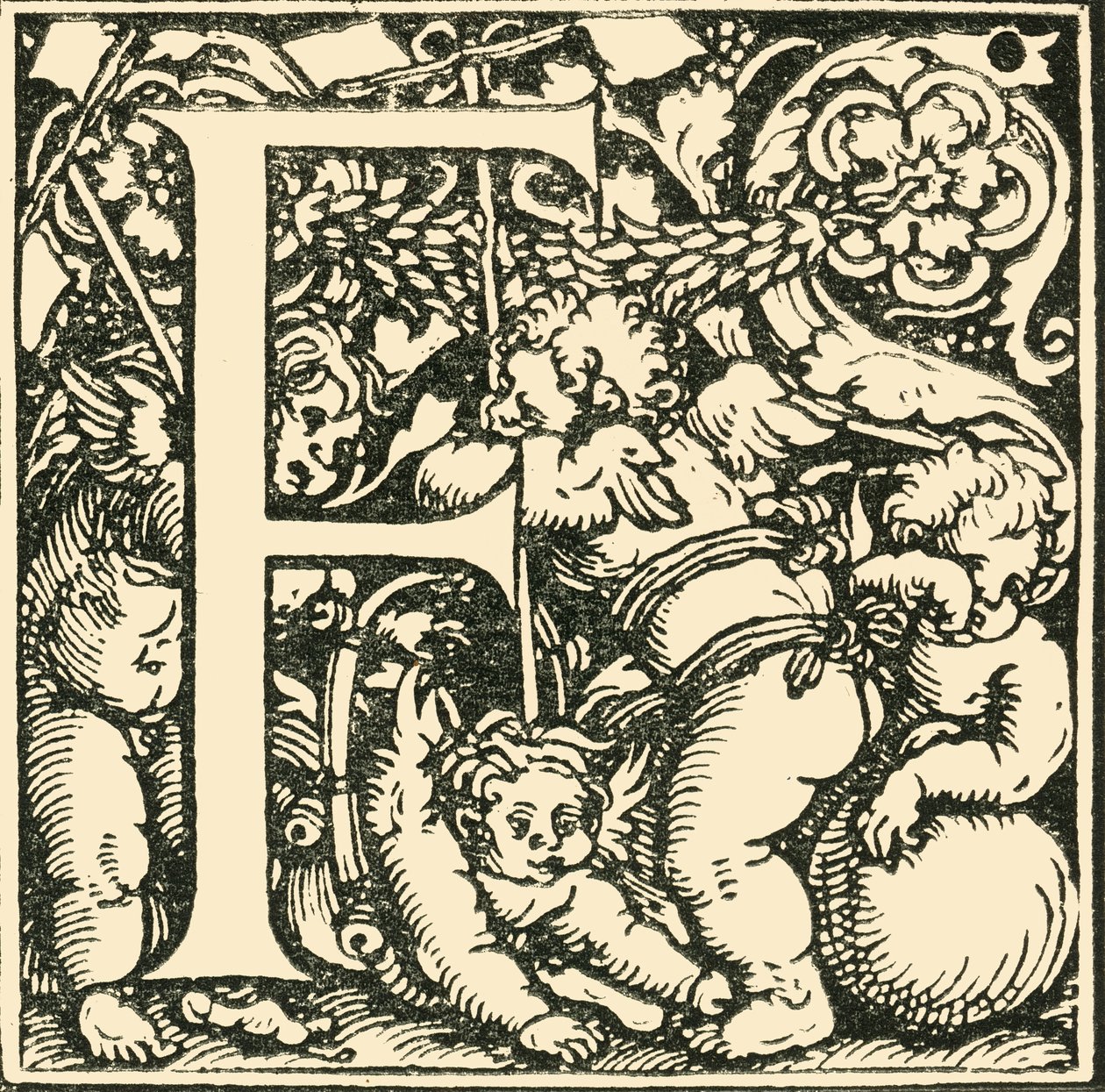 F - Un alfabeto di Hans Weiditz, c1520-1521, 1908 da Hans Weiditz