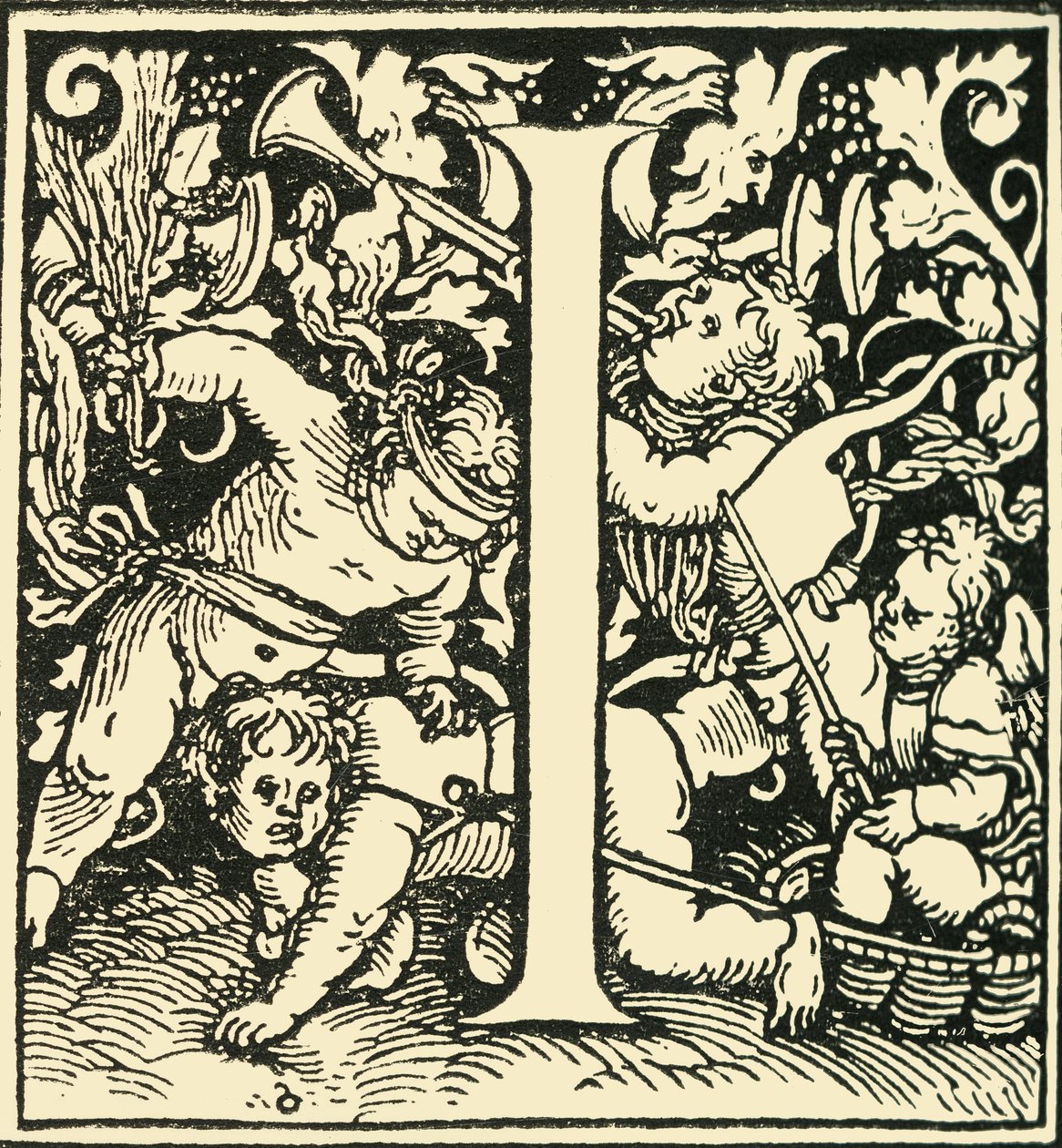 I - Un alfabeto di Hans Weiditz, c1520-1521, 1908 da Hans Weiditz