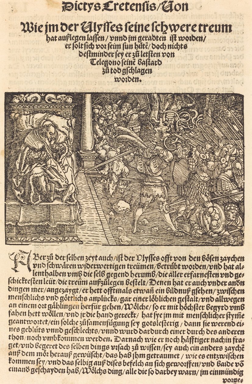 Pagina dal Troianischen Kreig - Ausberg da Hans Weiditz, II