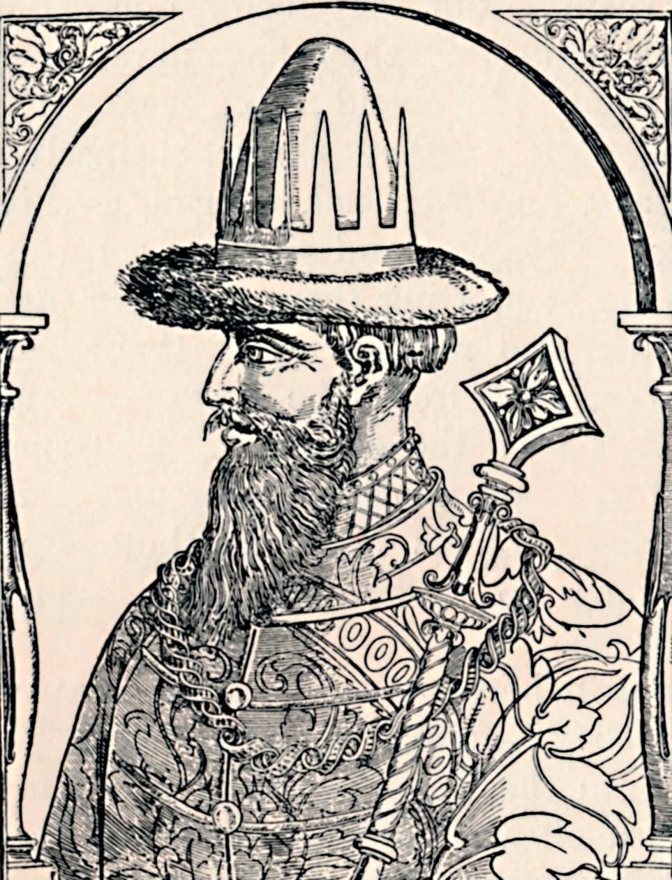 Lo zar Ivan il Terribile, 1590, 1903 da Hans Wengel