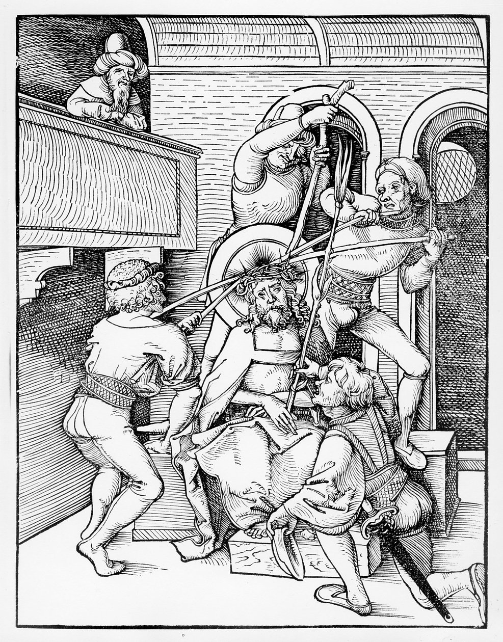 Cristo coronato di spine da Hans or Johannes Ulrich Wechtlin