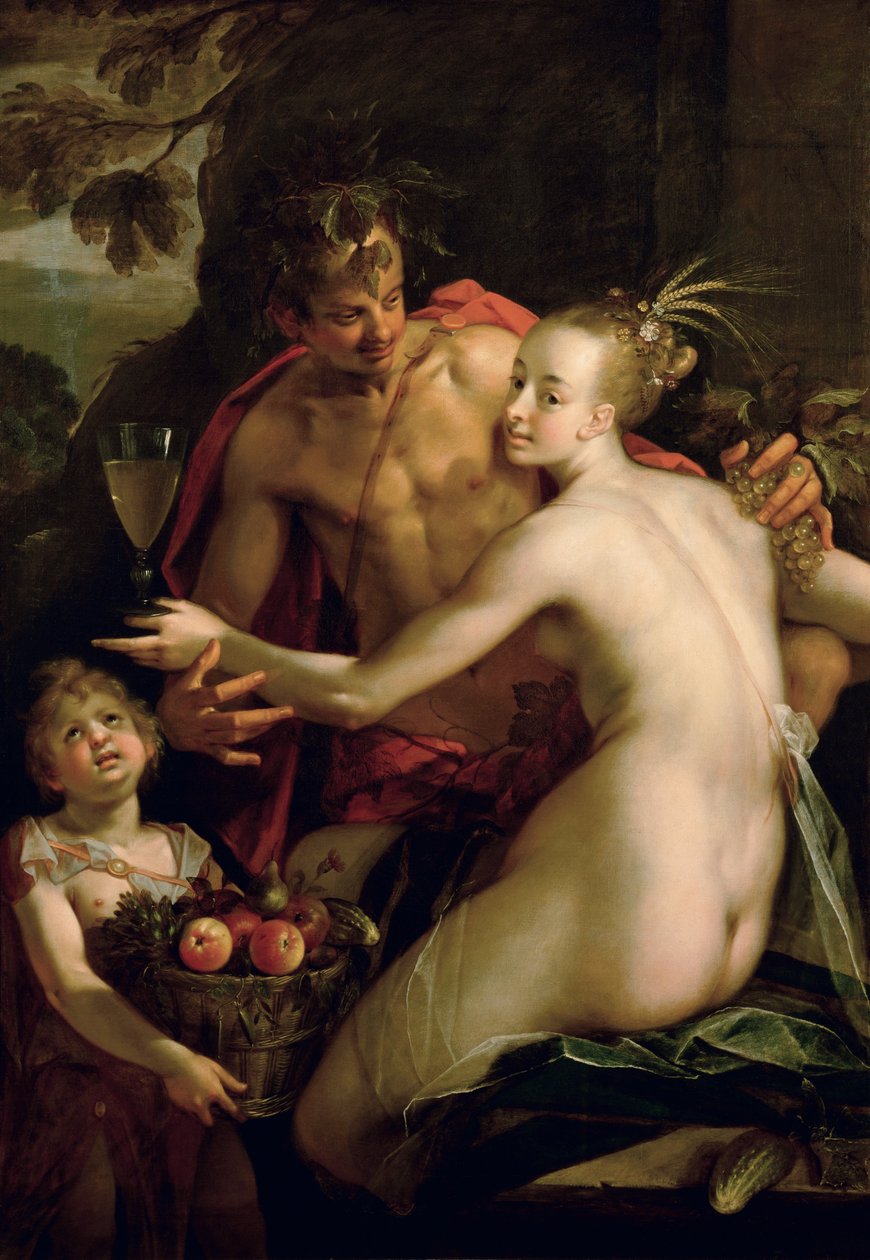 Bacco, Cerere e Amor () da Hans von Aachen