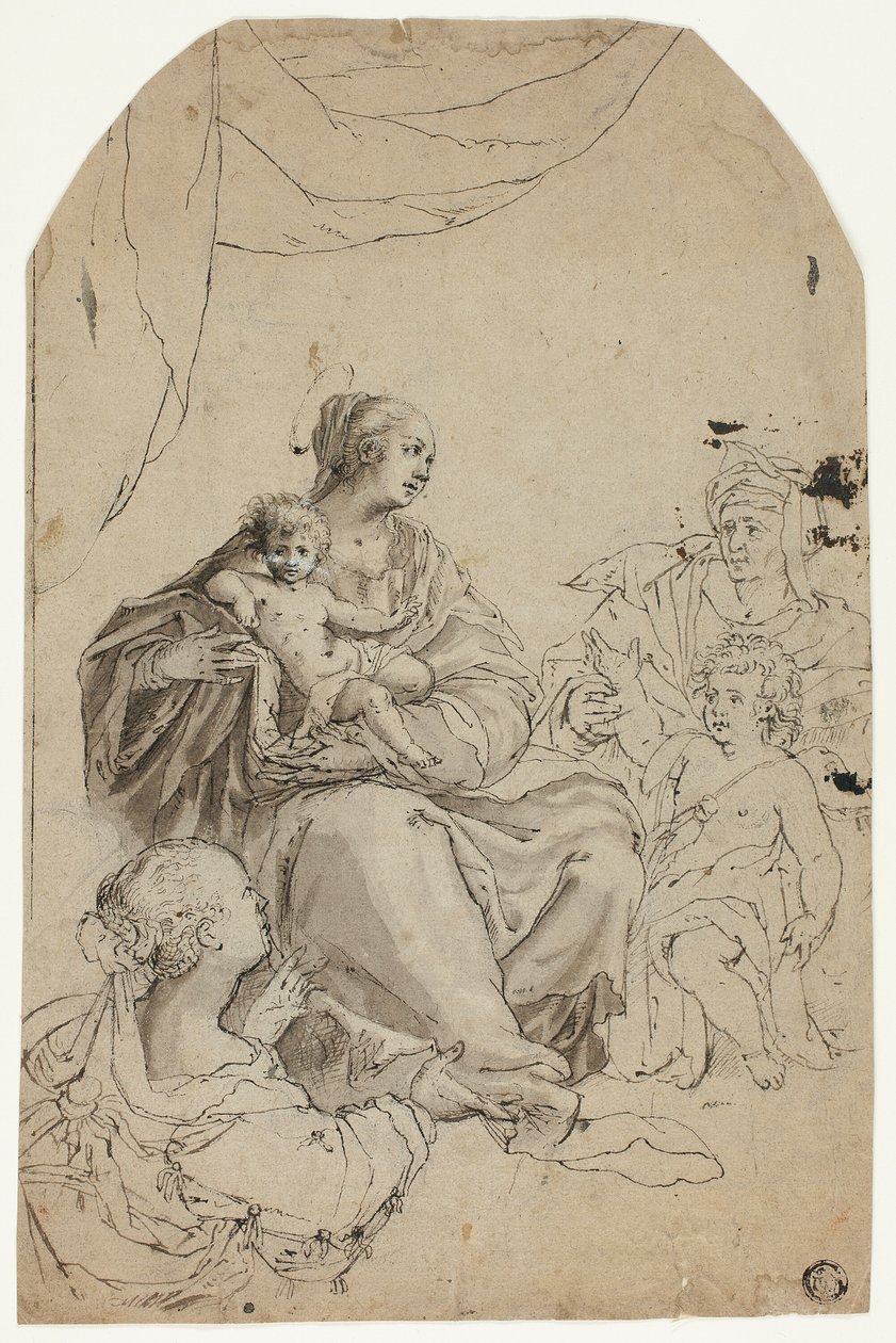 Madonna con Bambino e i santi Elisabetta, Giovanni e Anna da Hans von Aachen
