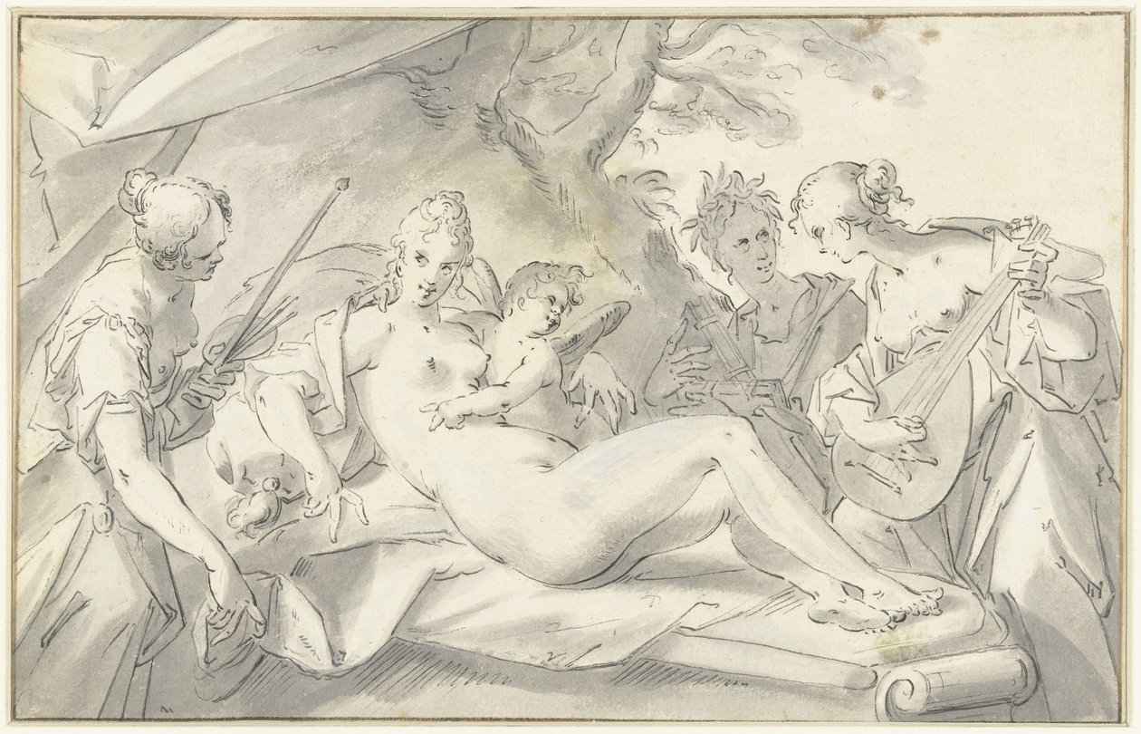 Venere tra le arti e le scienze da Hans von Aachen
