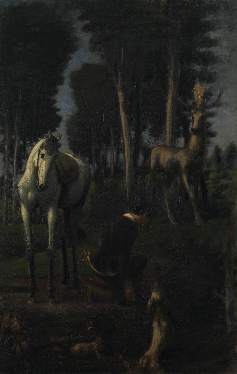 I tre cavalieri II: Sant’Uberto da Hans von Marées