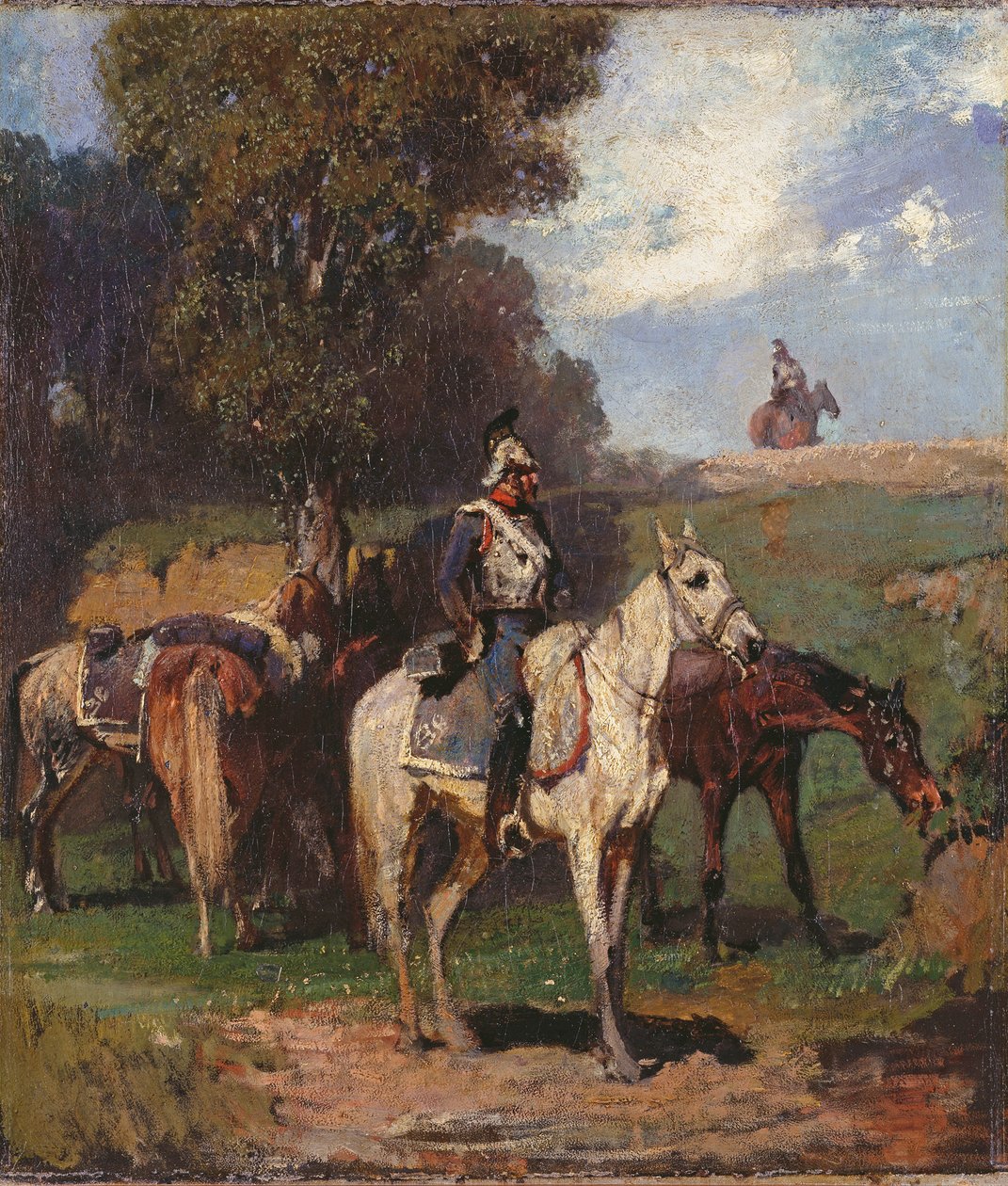 Corazzieri a riposo da Hans von Marées