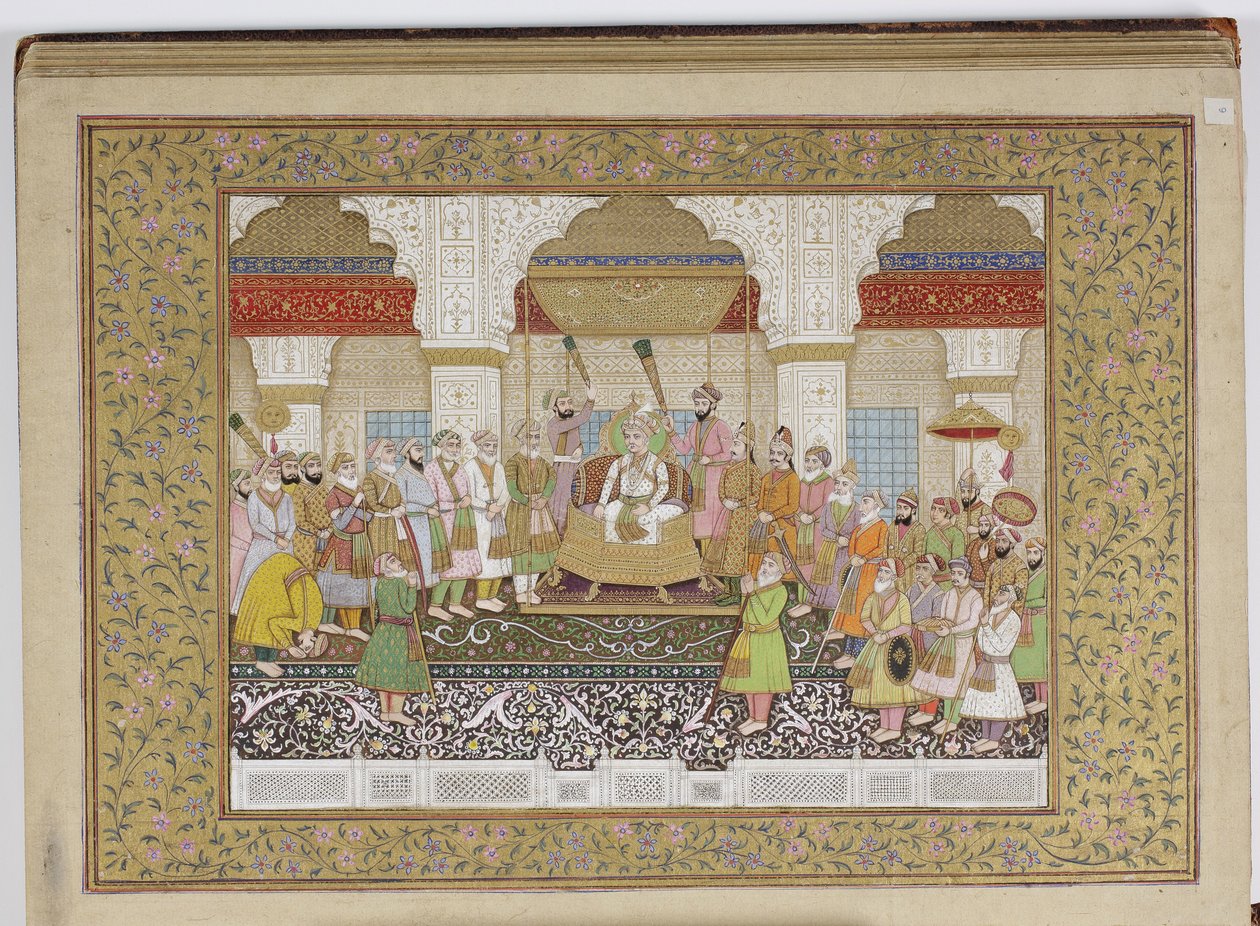 Album di genealogia dinastica Mughal, 1855 da Haqim Ahasan Ullah Khan