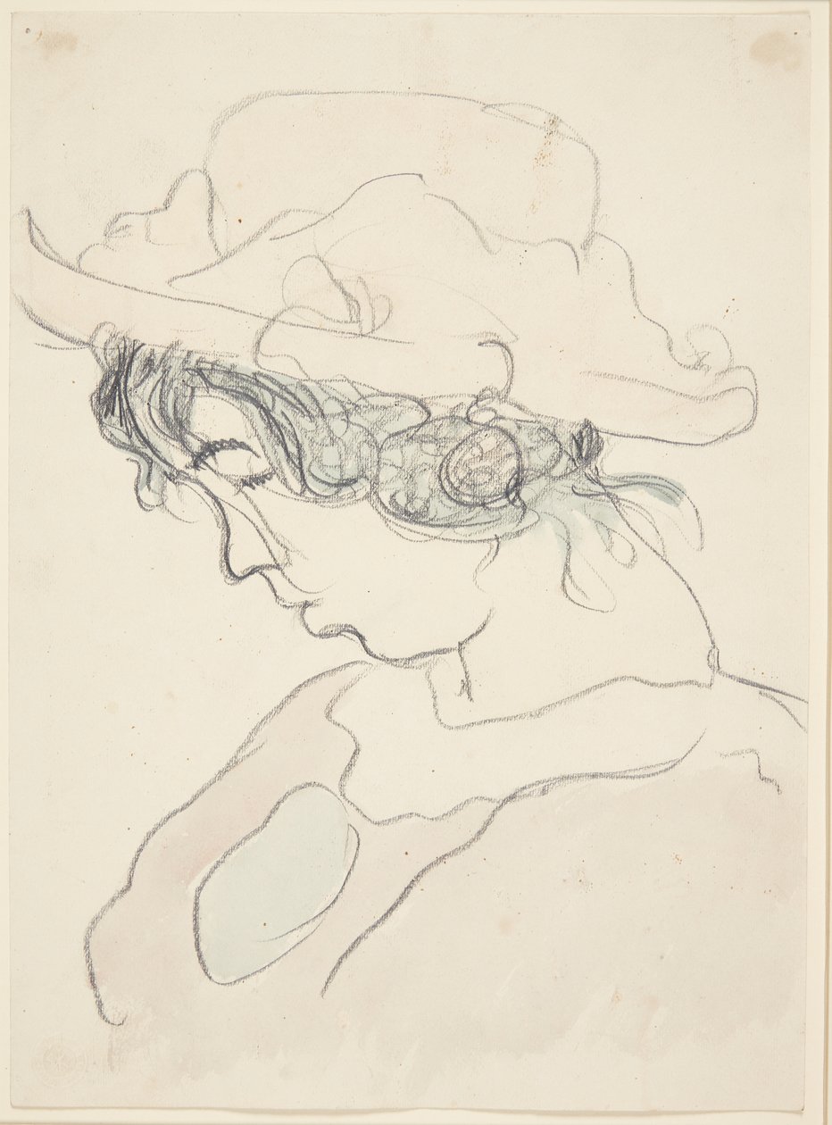Ragazza con cappello rosa, sorella dell