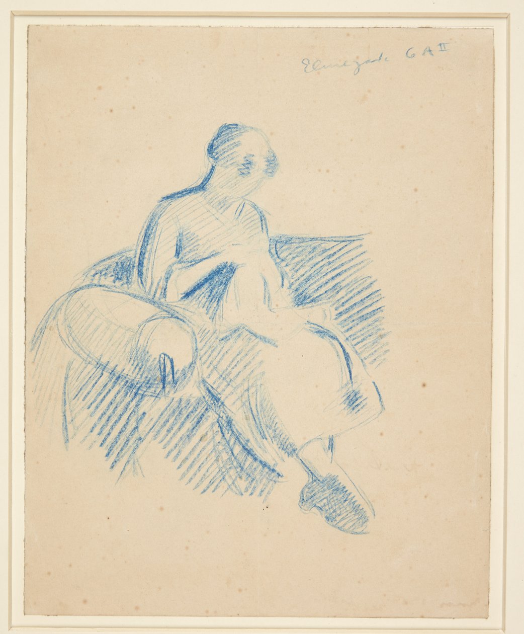 Ragazza che cuce da Harald Giersing