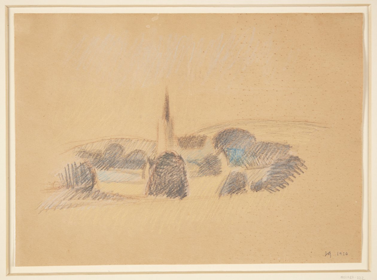 Vista verso la Chiesa di Svanninge da Harald Giersing