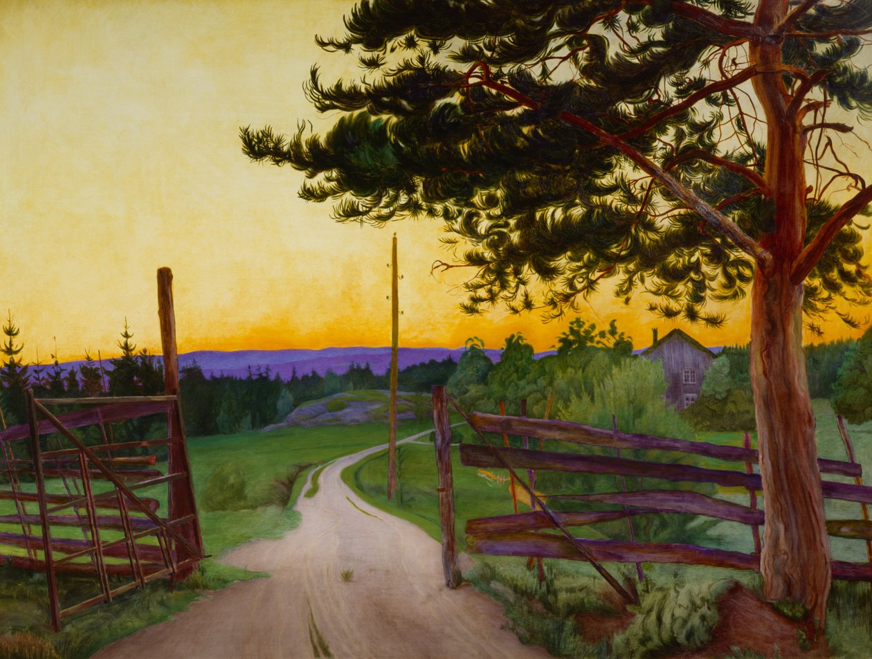 Strada di campagna da Harald Oscar Sohlberg