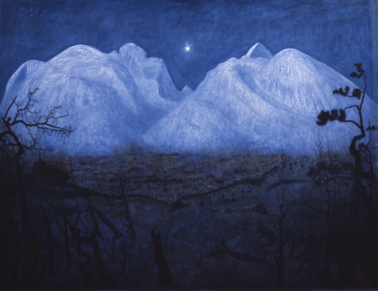 Notti invernali in montagna da Harald Oscar Sohlberg