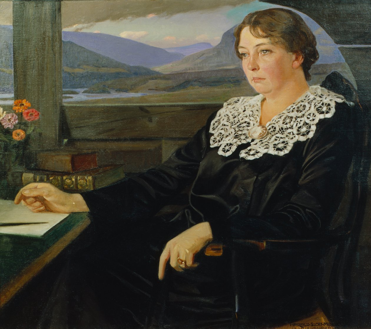 Autore Sigrid Undset da Harald Slott Moller
