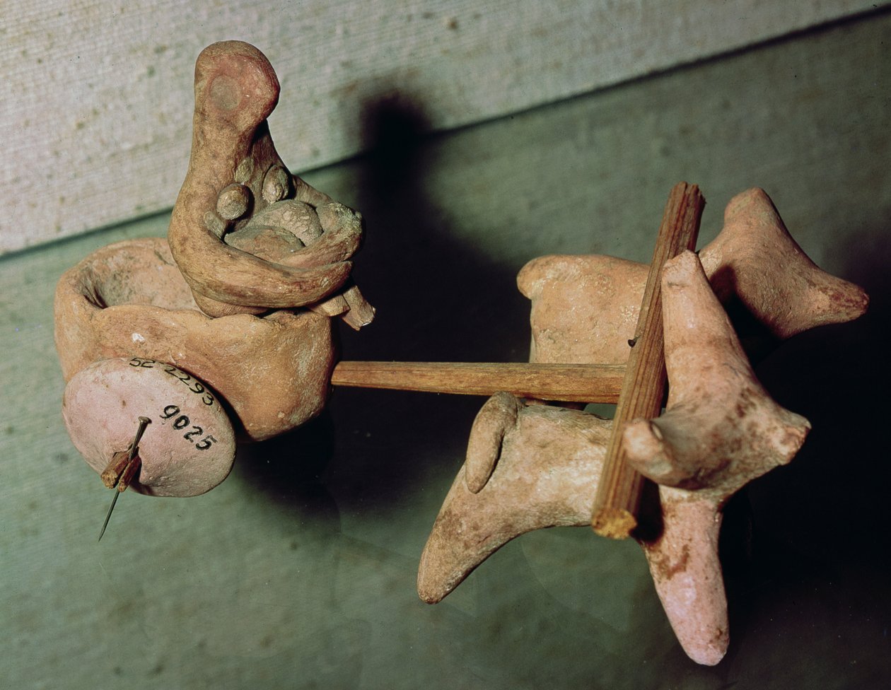 Modello di un carro trainato da due buoi, da Mohenjo-Daro, Valle dell