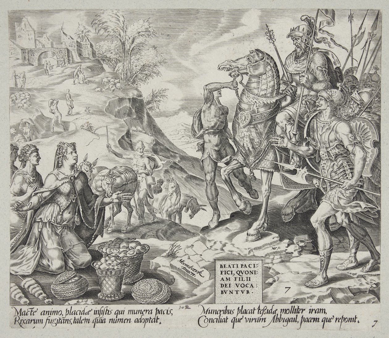 Beati i pacificatori. Abigail calma David da Harmen Jansz. Muller
