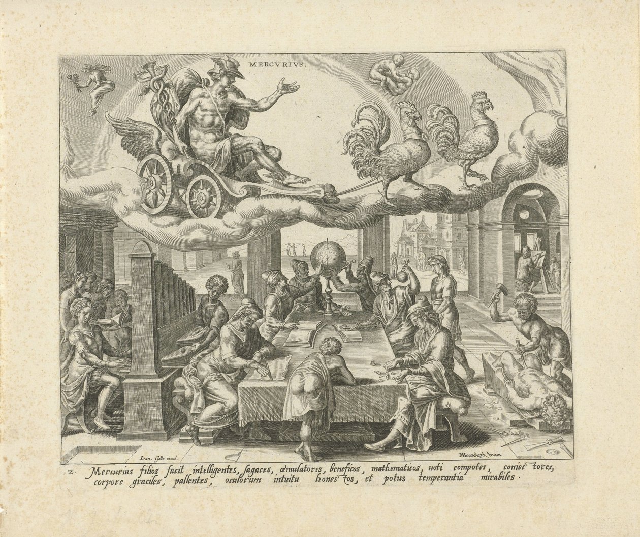 Il pianeta Mercurio e i suoi figli da Harmen Jansz Muller