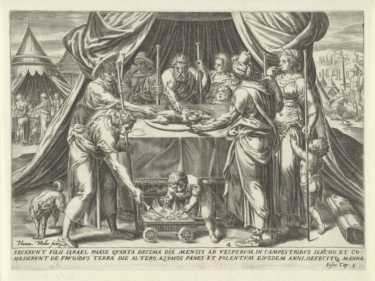 Celebrazione della Pasqua nella terra promessa da Harmen Jansz Muller
