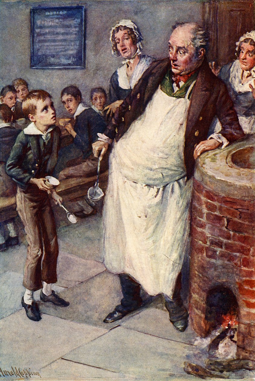 Oliver Twist di Charles Dickens da Harold Copping