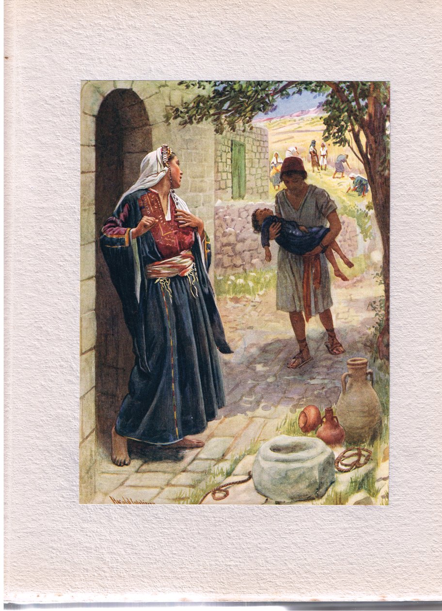 La donna di Sunem, illustrazione da 