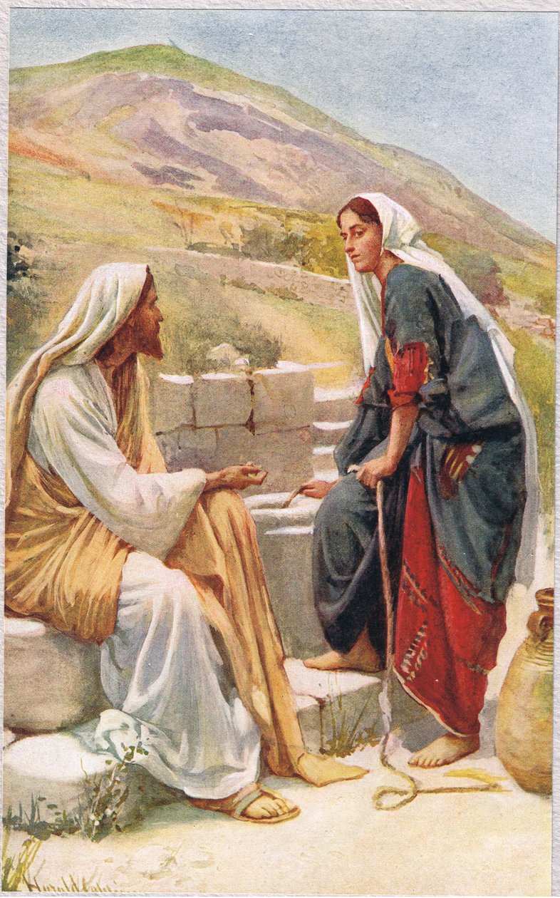 Donna di Samaria, illustrazione da 