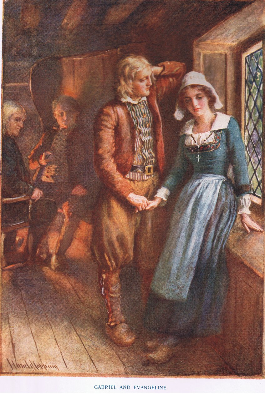 Gabriele ed Evangeline da Harold Copping