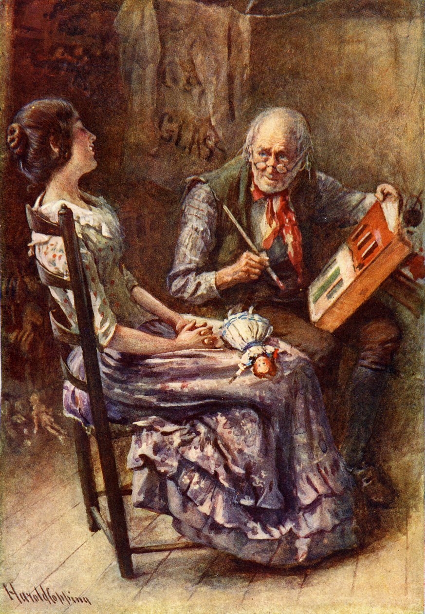 Il grillo del focolare di Charles Dickens da Harold Copping