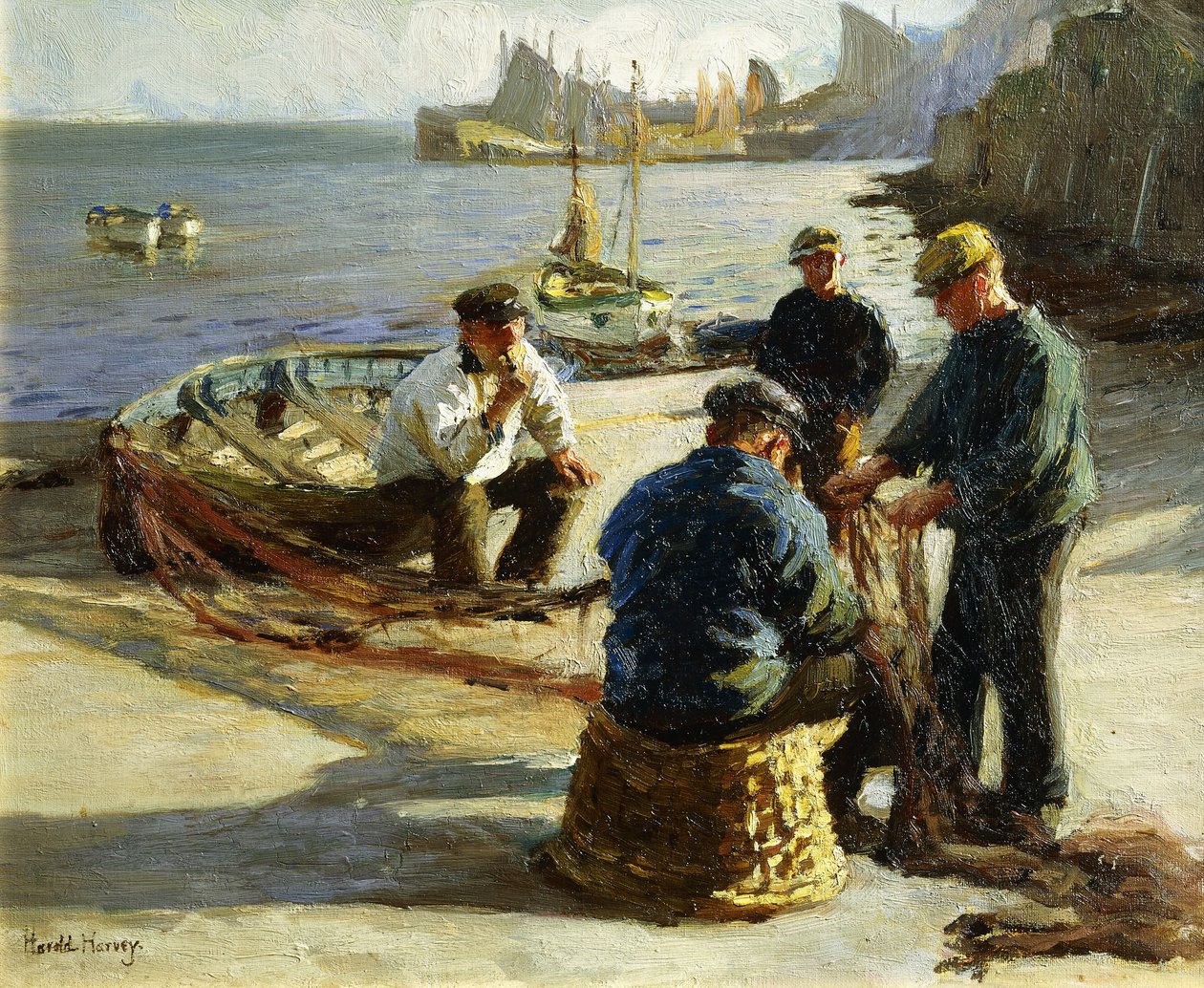 Riparare le reti, Newlyn da Harold Harvey