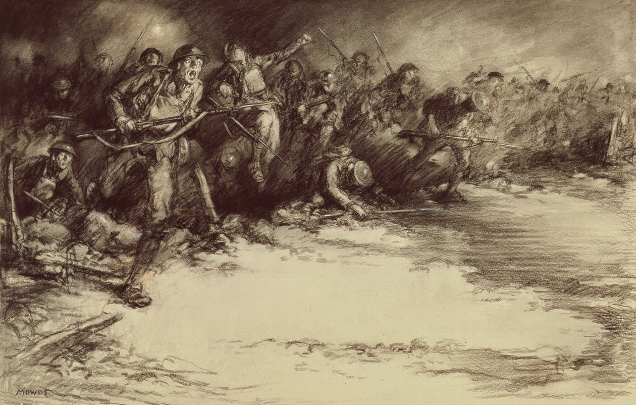 Contrattacco, c.1918 da Harold James Mowat