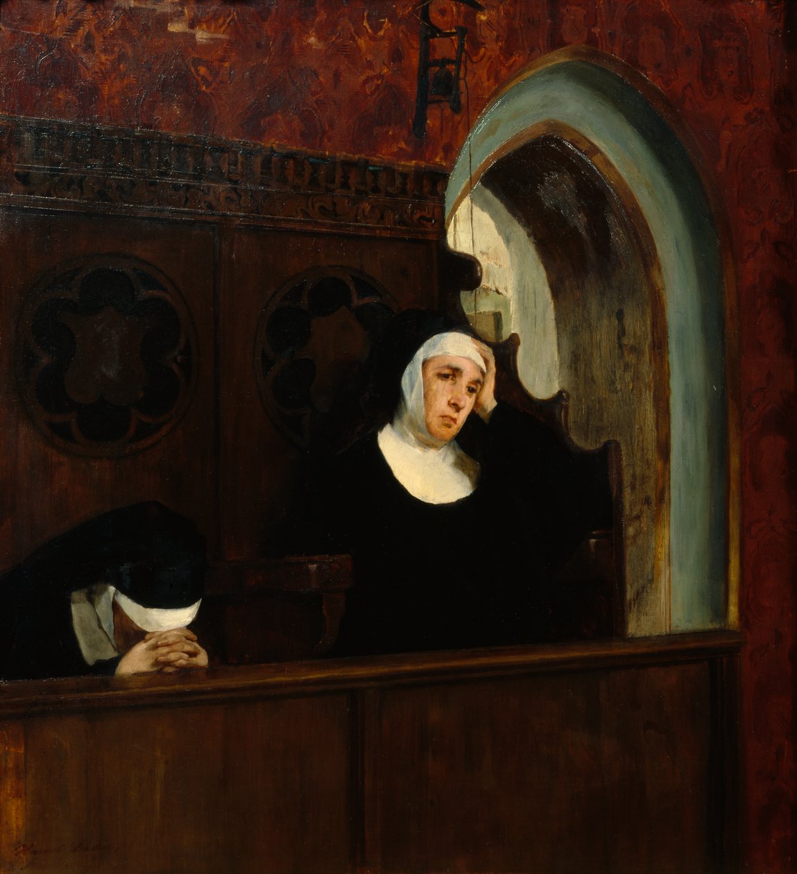 Nella chiesa del monastero da Harriet Backer