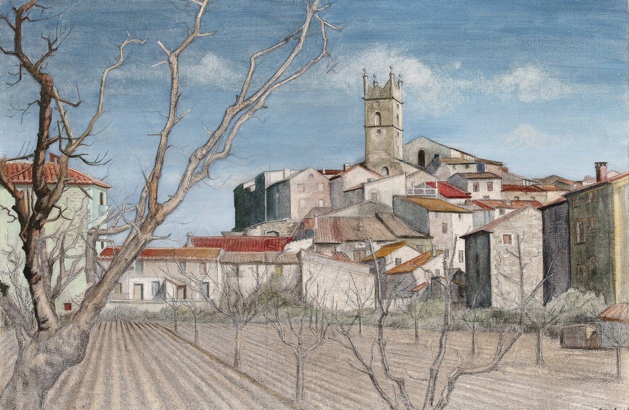 Inizio primavera, vista attraverso un frutteto, c.1925 da Harry Morley