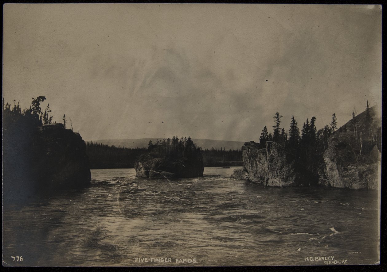 Five Fingers Rapids, fotografo, H.C. Barley, Skagway, senza data da Harry C. Barley