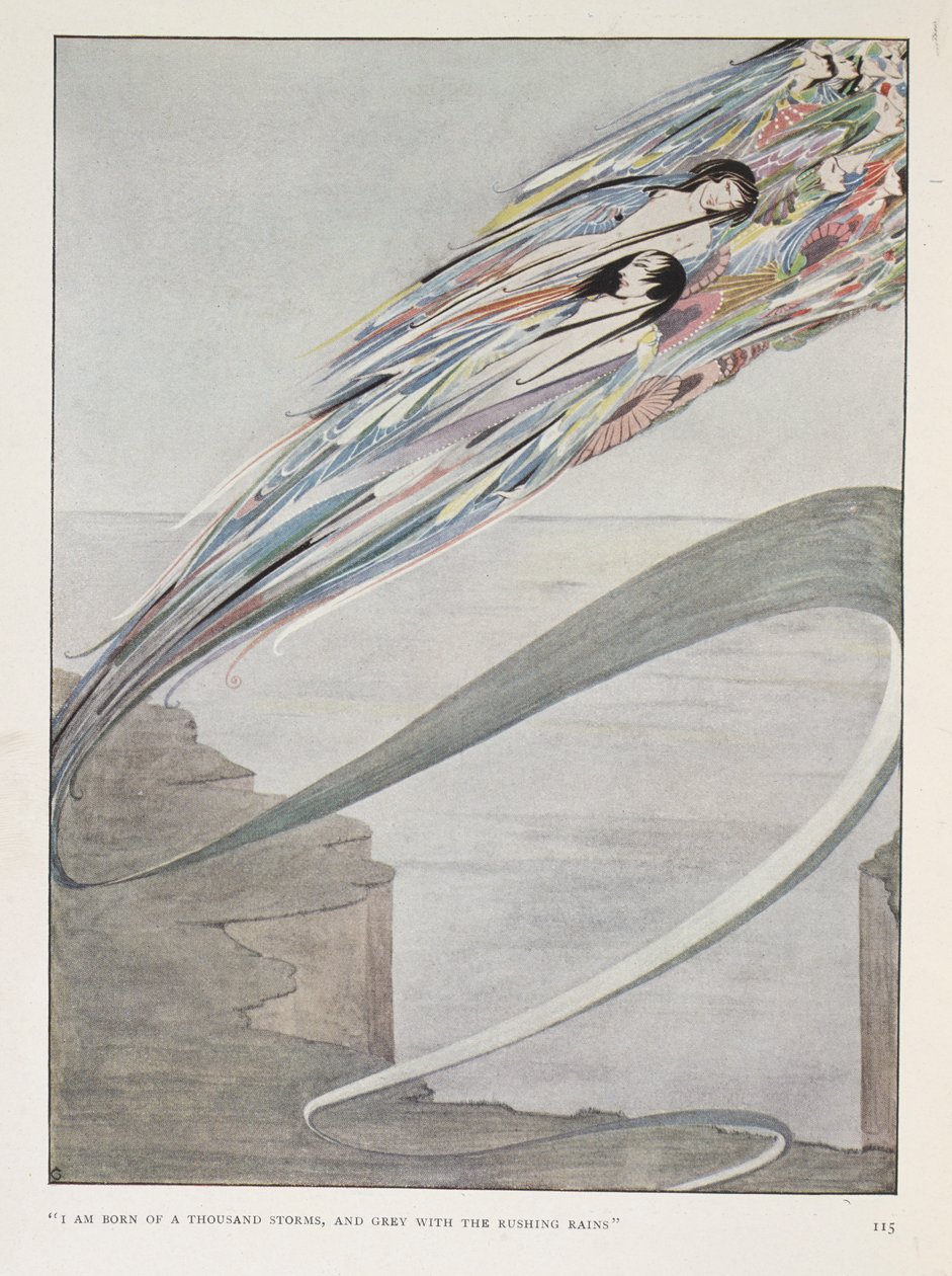 Sono nato da mille tempeste, e grigio con le piogge impetuose da Harry Clarke