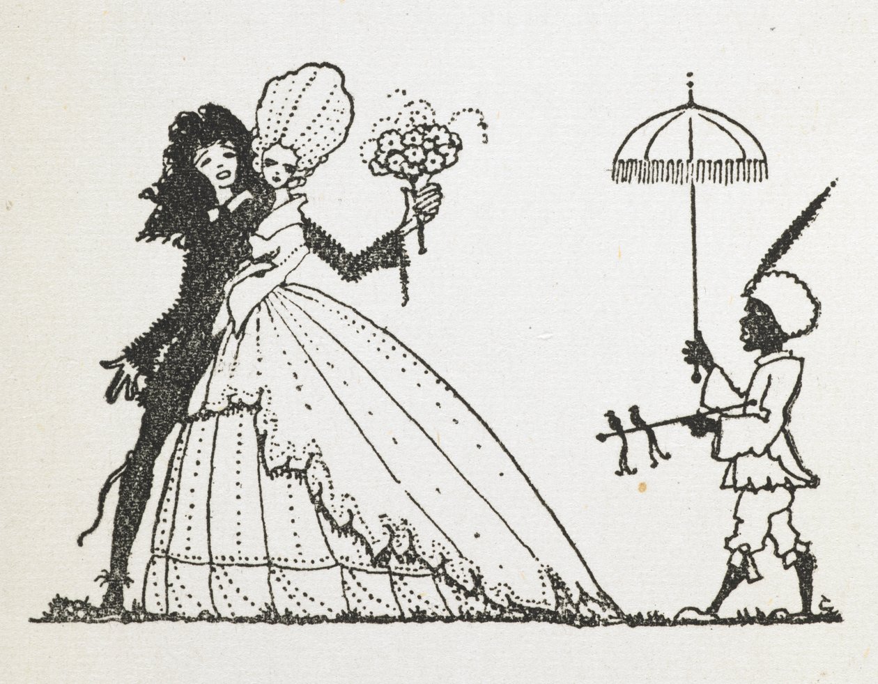 Illustrazione per la storia La fata da Harry Clarke