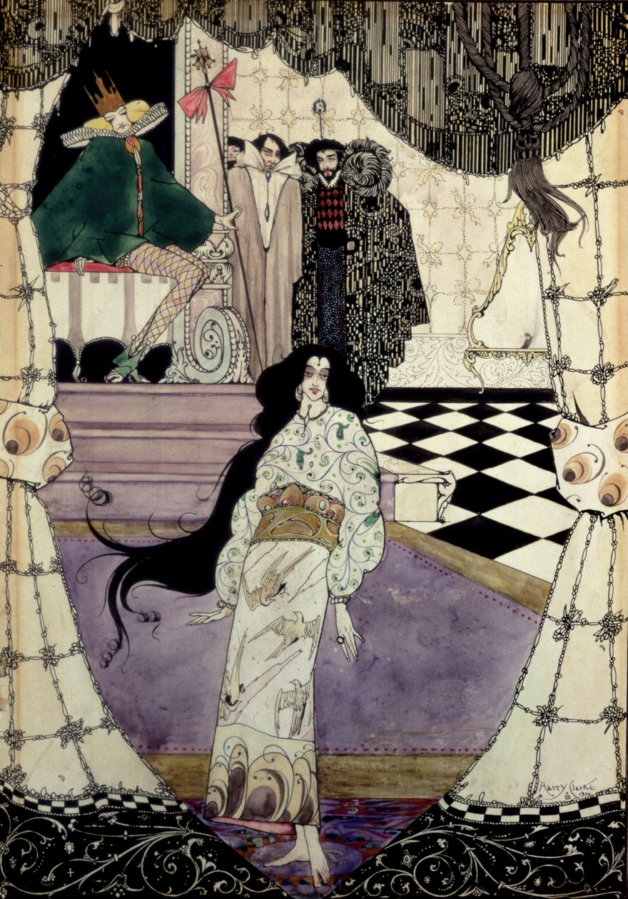 Illustrazione da La Sirenetta, 1914 da Harry Clarke