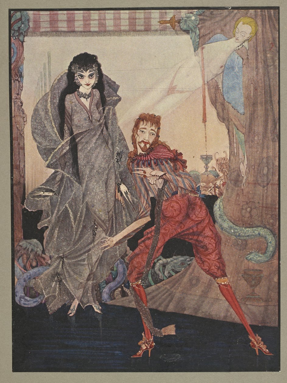 Lady Ligeia. "Ligeia" è un racconto di Edgar Allan Poe. La storia segue un narratore senza nome e sua moglie Ligeia, una donna bella e intelligente dai capelli corvini. Si ammala, compone "Il verme conquistatore" e cita versi attribuiti a Joseph Glanvill da Harry Clarke