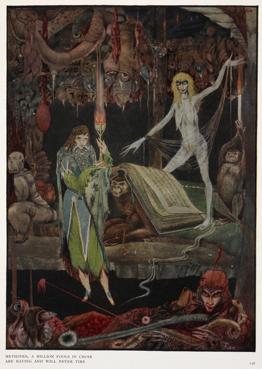 Mi sembra che un milione di sciocchi in coro stiano delirando e non si stancheranno mai da Harry Clarke