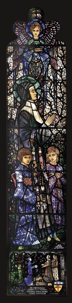 La beata Julie con due bambini, 1927 da Harry Clarke