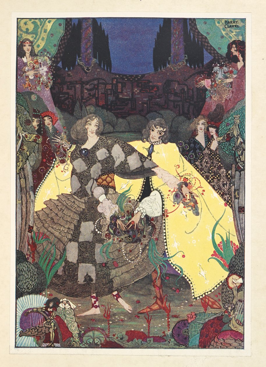 Il giardino del paradiso. "Ora inizieremo le nostre danze!" gridarono le fate. da Harry Clarke