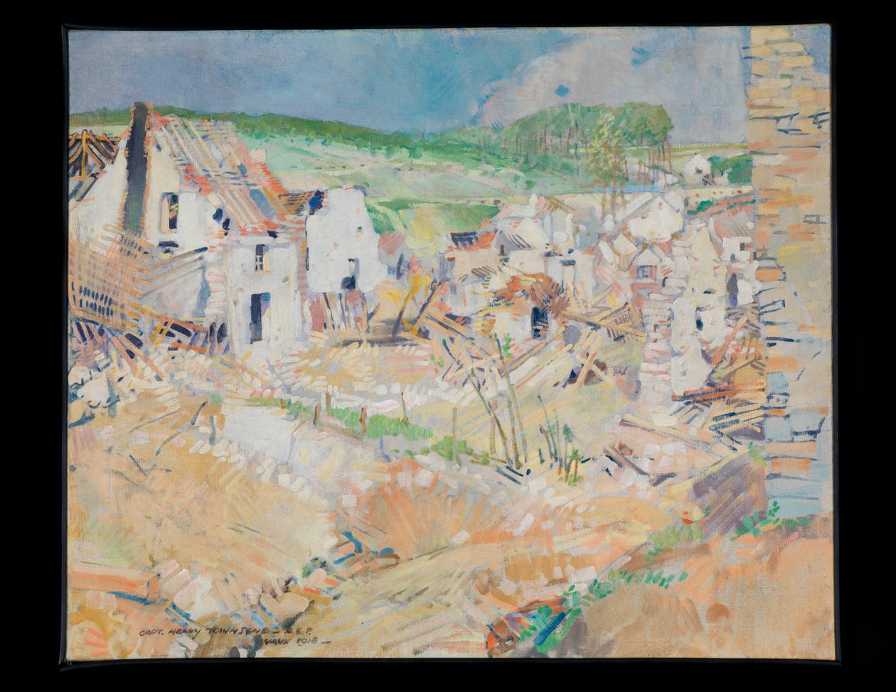 Vaux, 1918 circa (olio) da Harry Everett Townsend