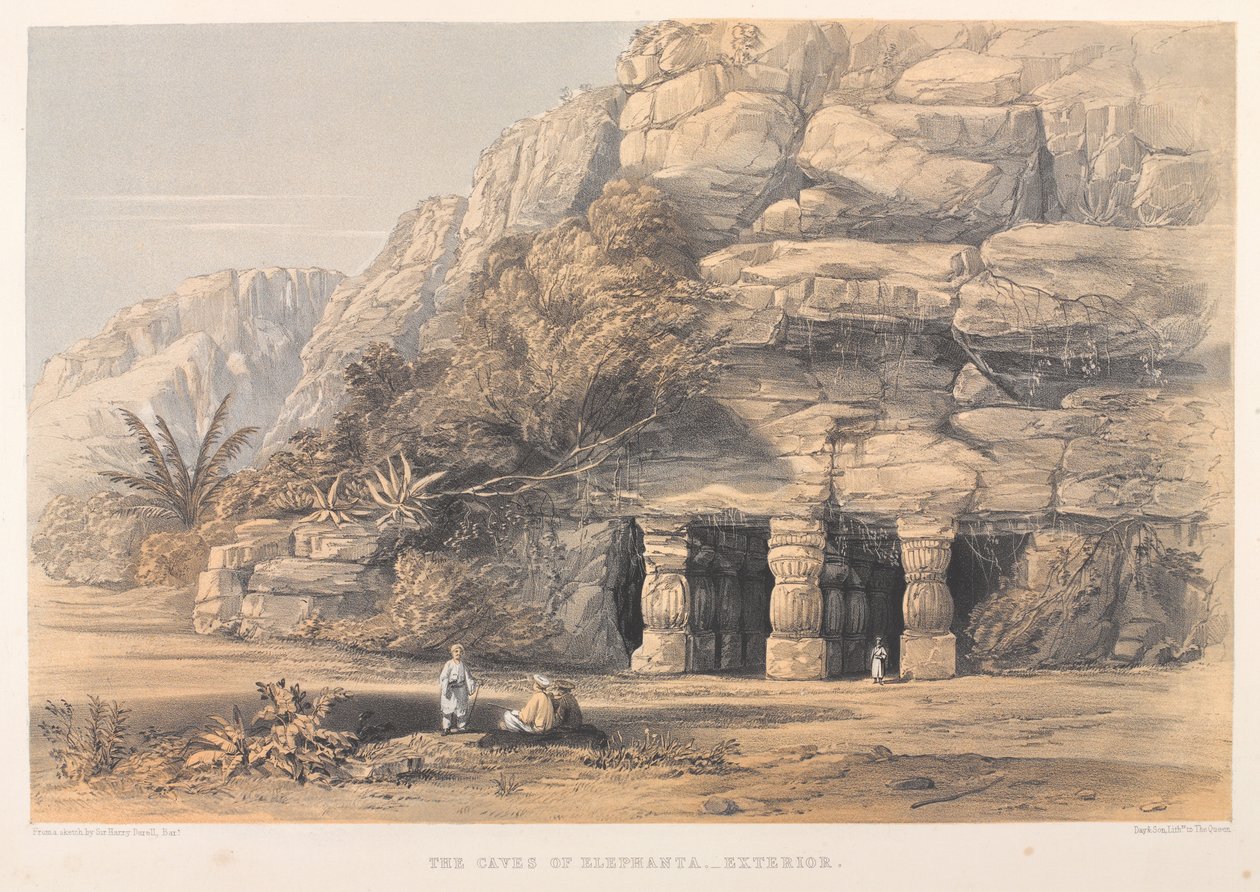 Le Grotte di Elephanta, Esterno da Harry Francis Darell