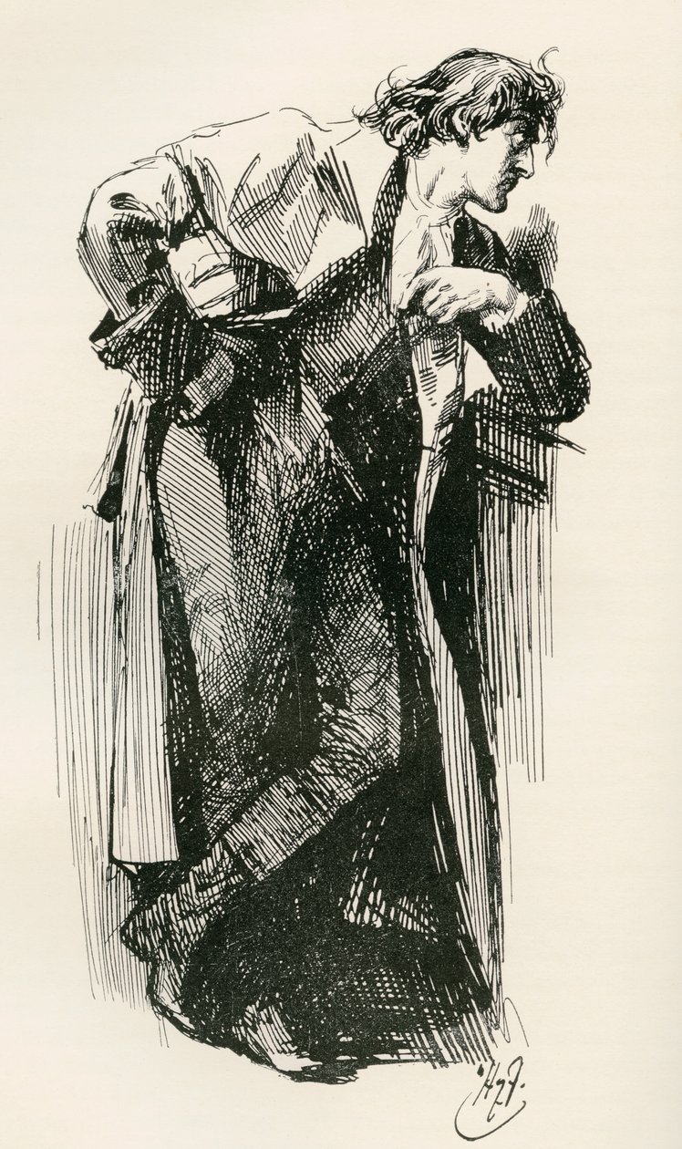 Illustrazione per il romanzo Una storia tra due città di Charles Dickens da Harry Furniss