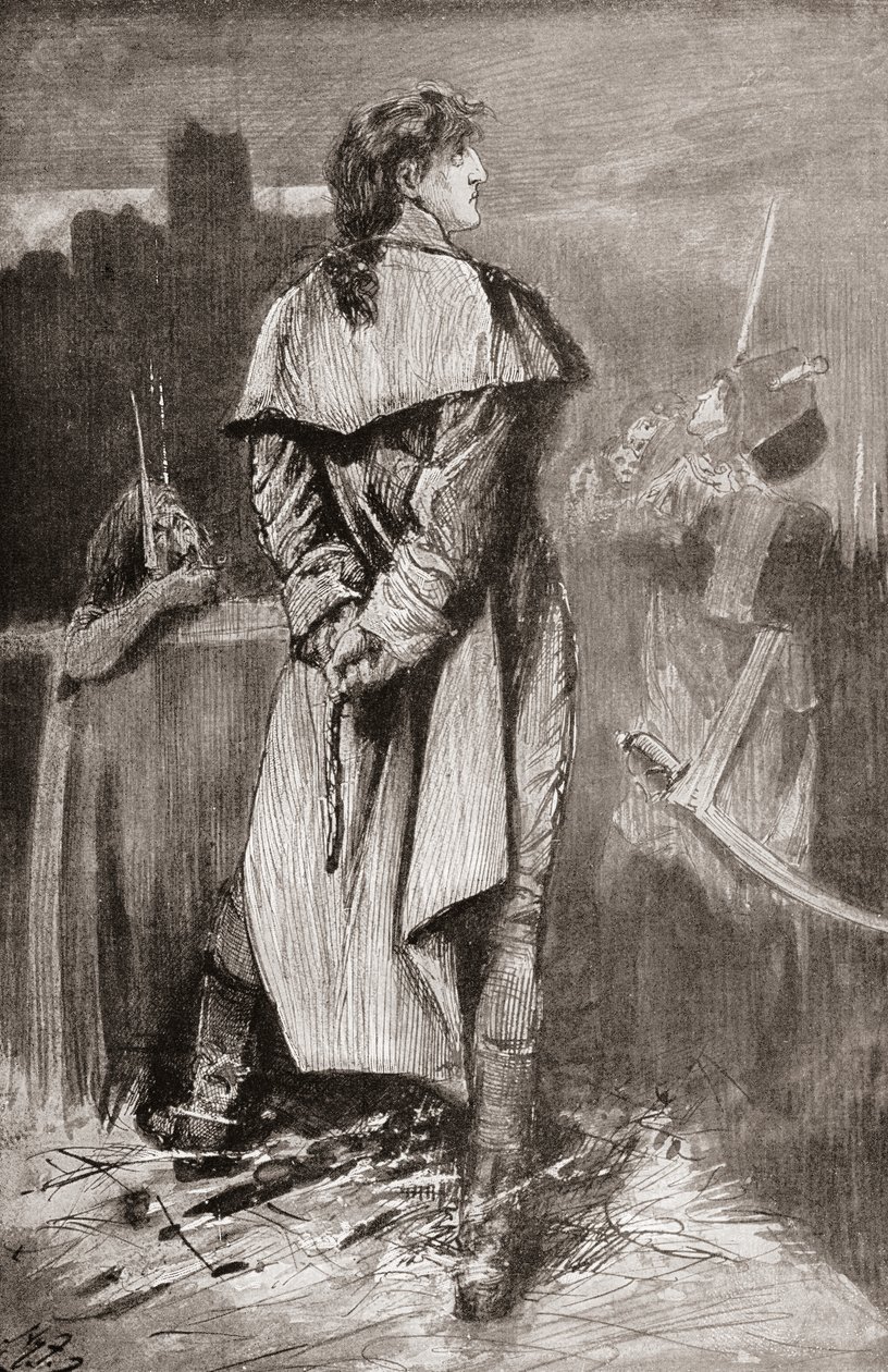 Illustrazione per il romanzo di Charles Dickens A Tale of Two Cities da Harry Furniss