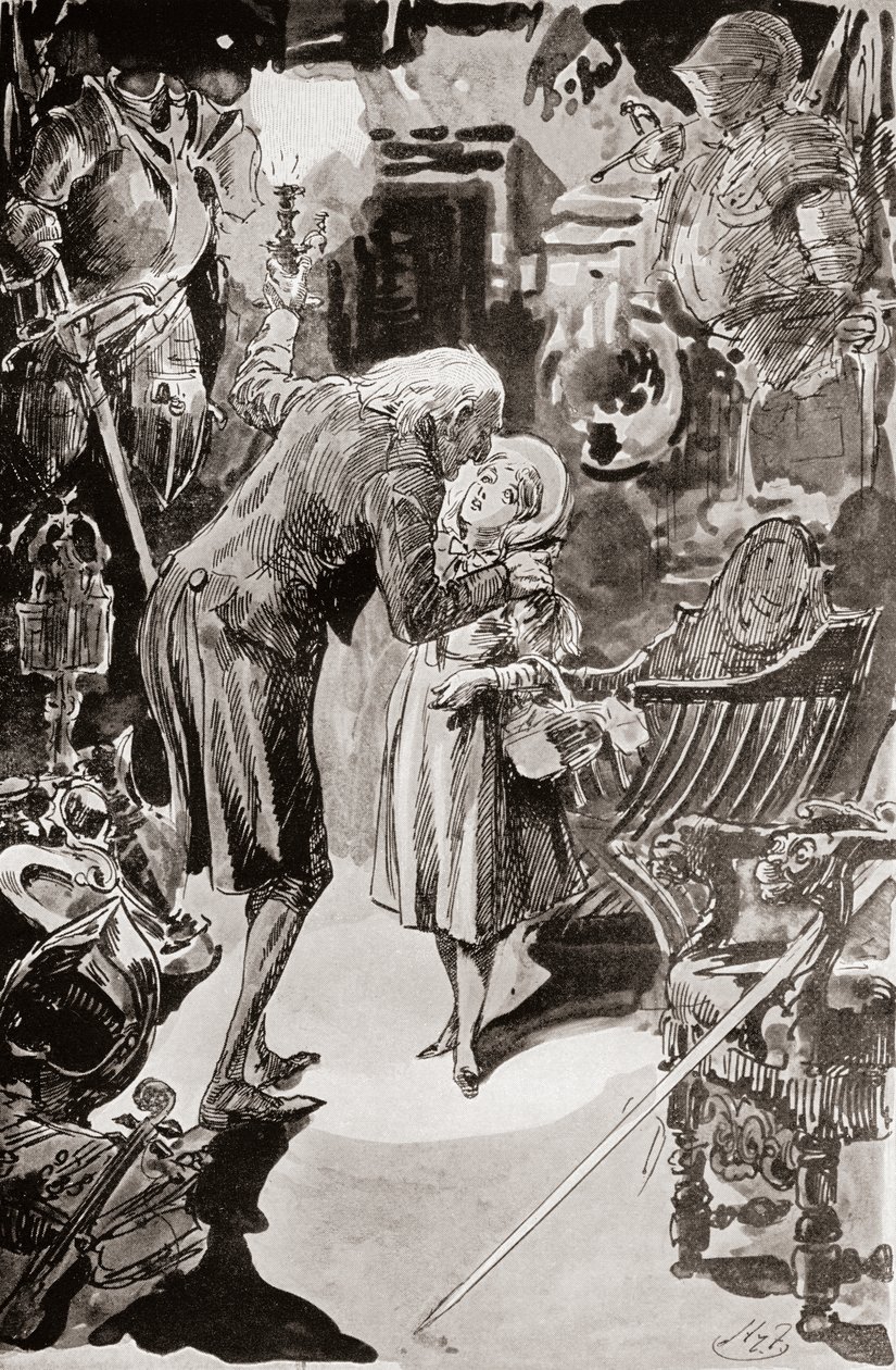 Illustrazione per Il negozio di antiquariato di Charles Dickens da Harry Furniss