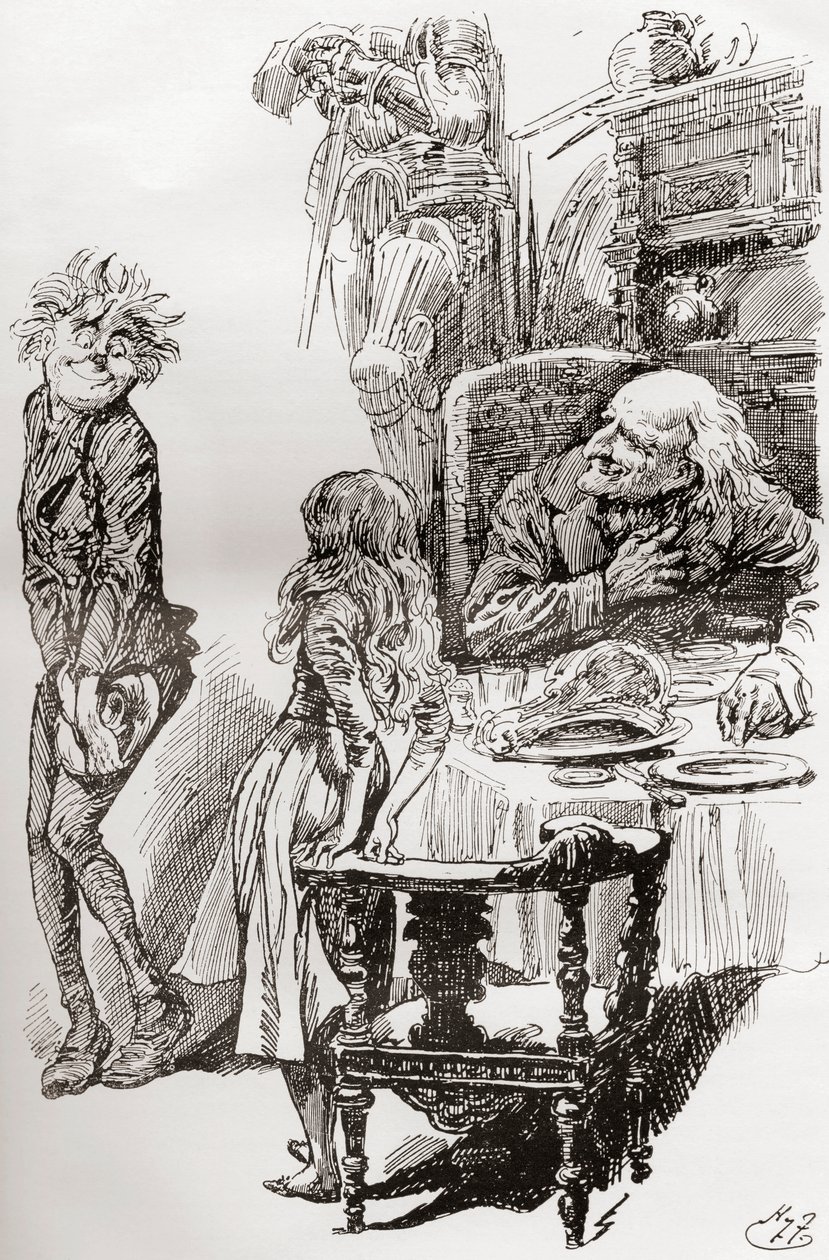 Illustrazione per il romanzo di Charles Dickens The Old Curiosity Shop da Harry Furniss