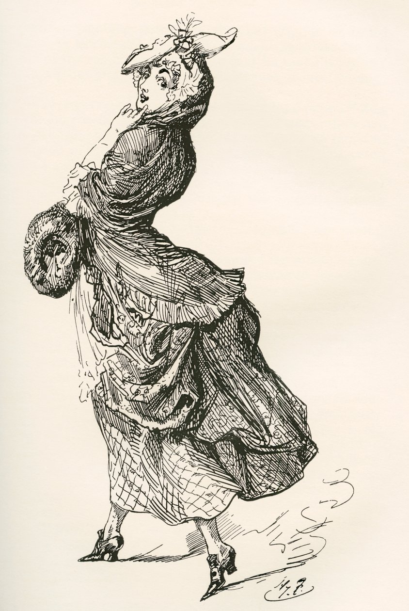 Illustrazione per il romanzo Barnaby Rudge di Charles Dickens da Harry Furniss