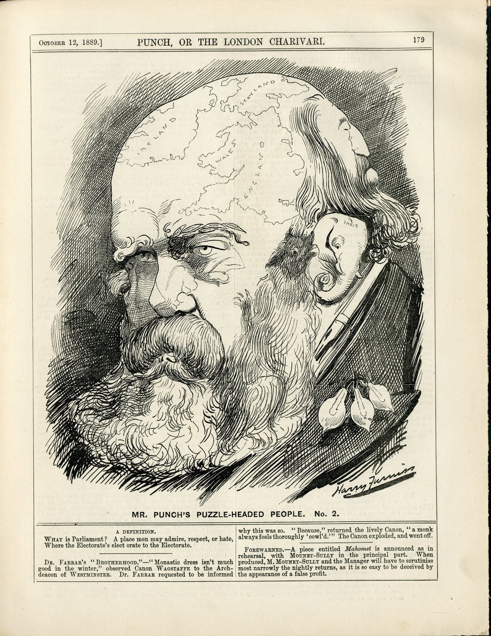 Illustrazione di Harry Furniss in Punch da Harry Furniss