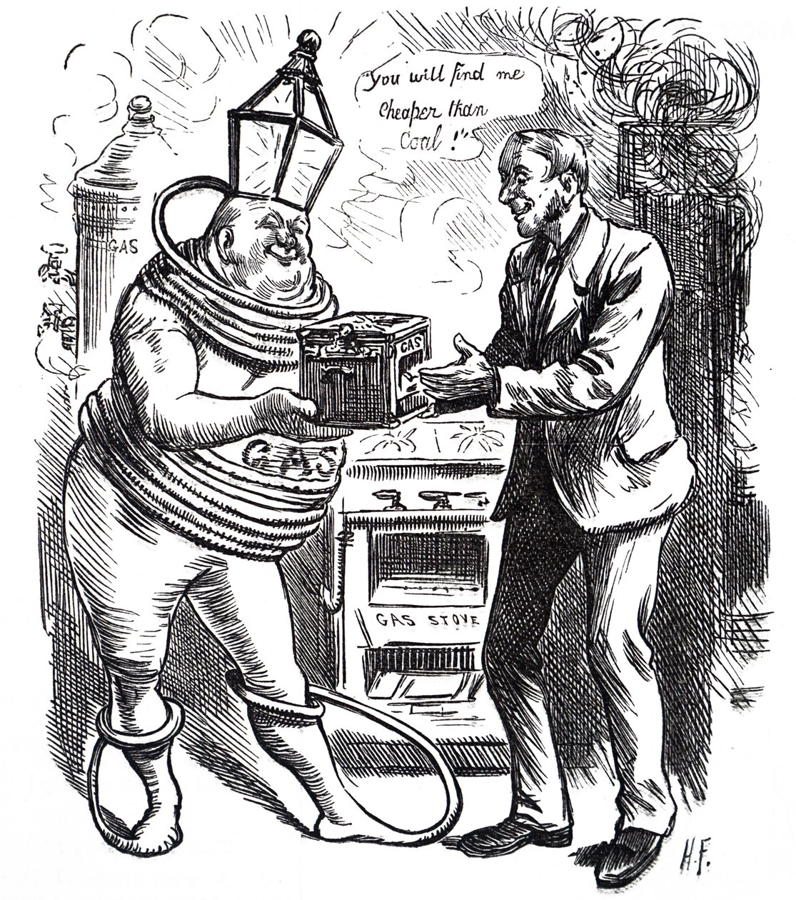 Il basso costo del gas da Harry Furniss