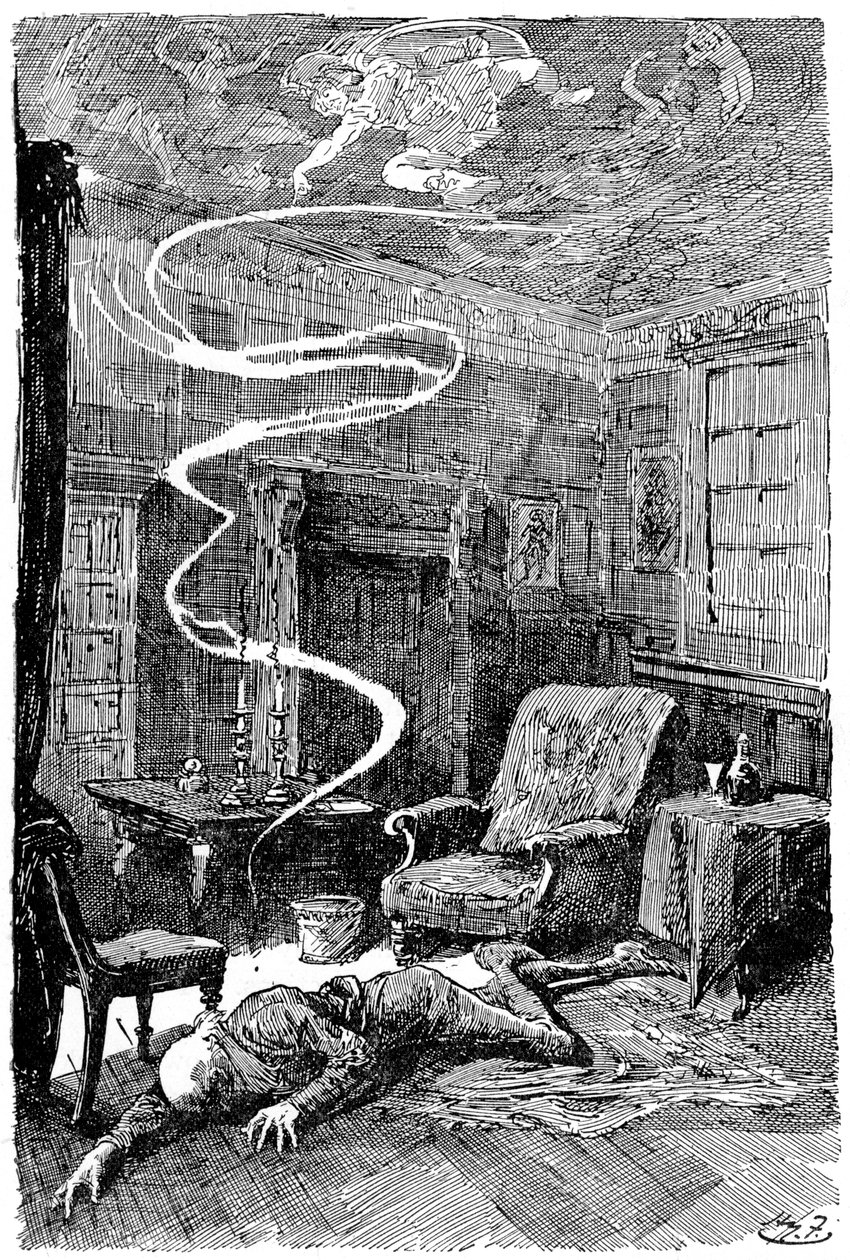 La morte del signor Tulkinghorn, 1912 da Harry Furniss