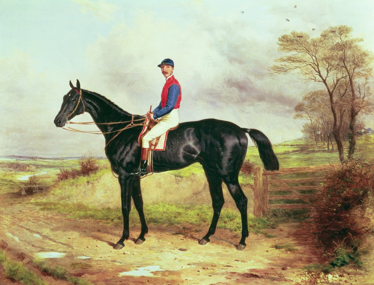 Il Lamb di Earl Poulett, vincitore del Grand National, con Mr. George Ede da Harry Hall